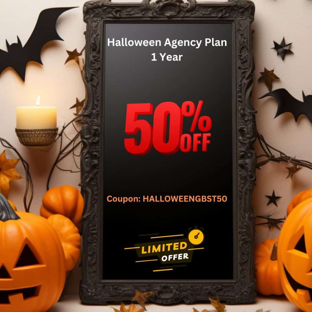 Halloween  Agency Plan 1 Year Group Buy Seo Tools