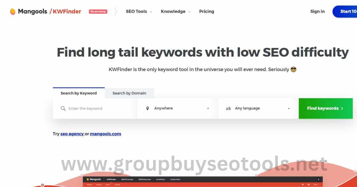 KWFinder Group Buy