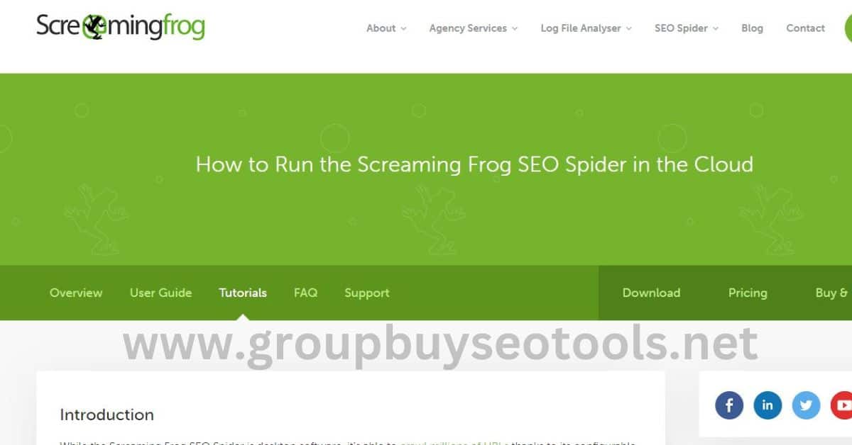 Screaming Frog SEO Spider