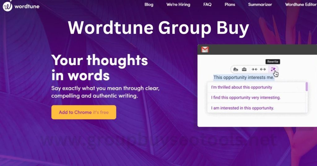 Wordtune Group Buy