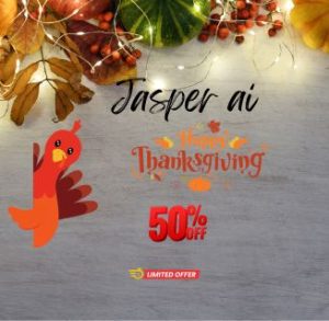 Thanksgiving 1 Year Jasper.ai Plan