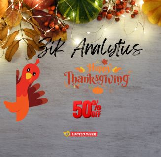 Thanksgiving 1 Year Zik Analytics Single Plan