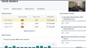 Video Thumbnail: ClearScope Review Optimize Application