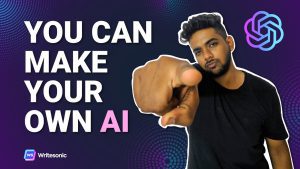 make your own ai with writesonic