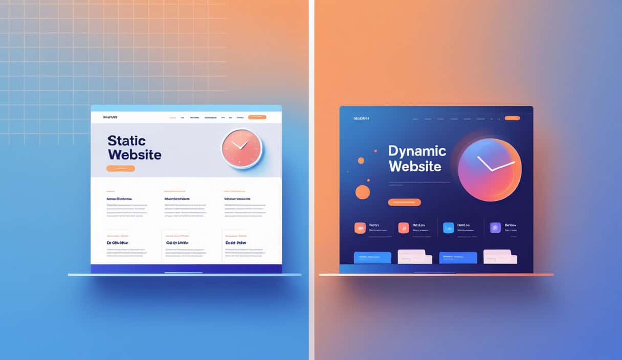 Static vs Dynamic Website Examples