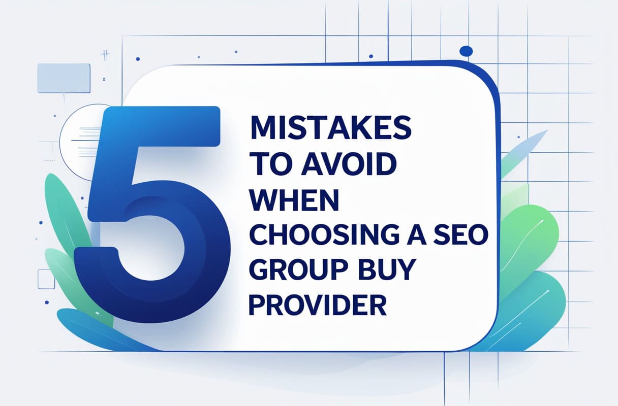 5 Mistakes to Avoid When Choosing a SEO Group Buy Provider