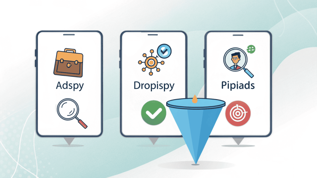 AdSpy vs Dropispy vs Pipiads