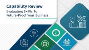 Illustration of a capability review process showing team skills assessment