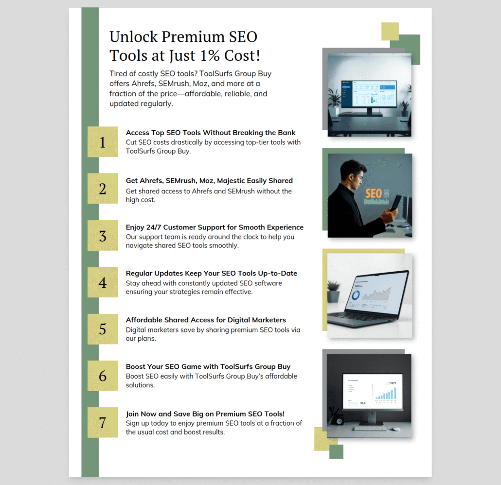 How Toolsurf simplifies group buying – Easy access to shared premium SEO tools with smooth user experience
