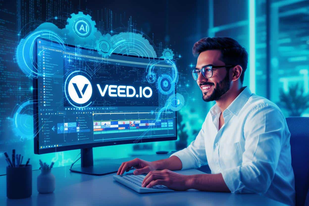 How do VEED.IO’s AI tools enhance the video creation process