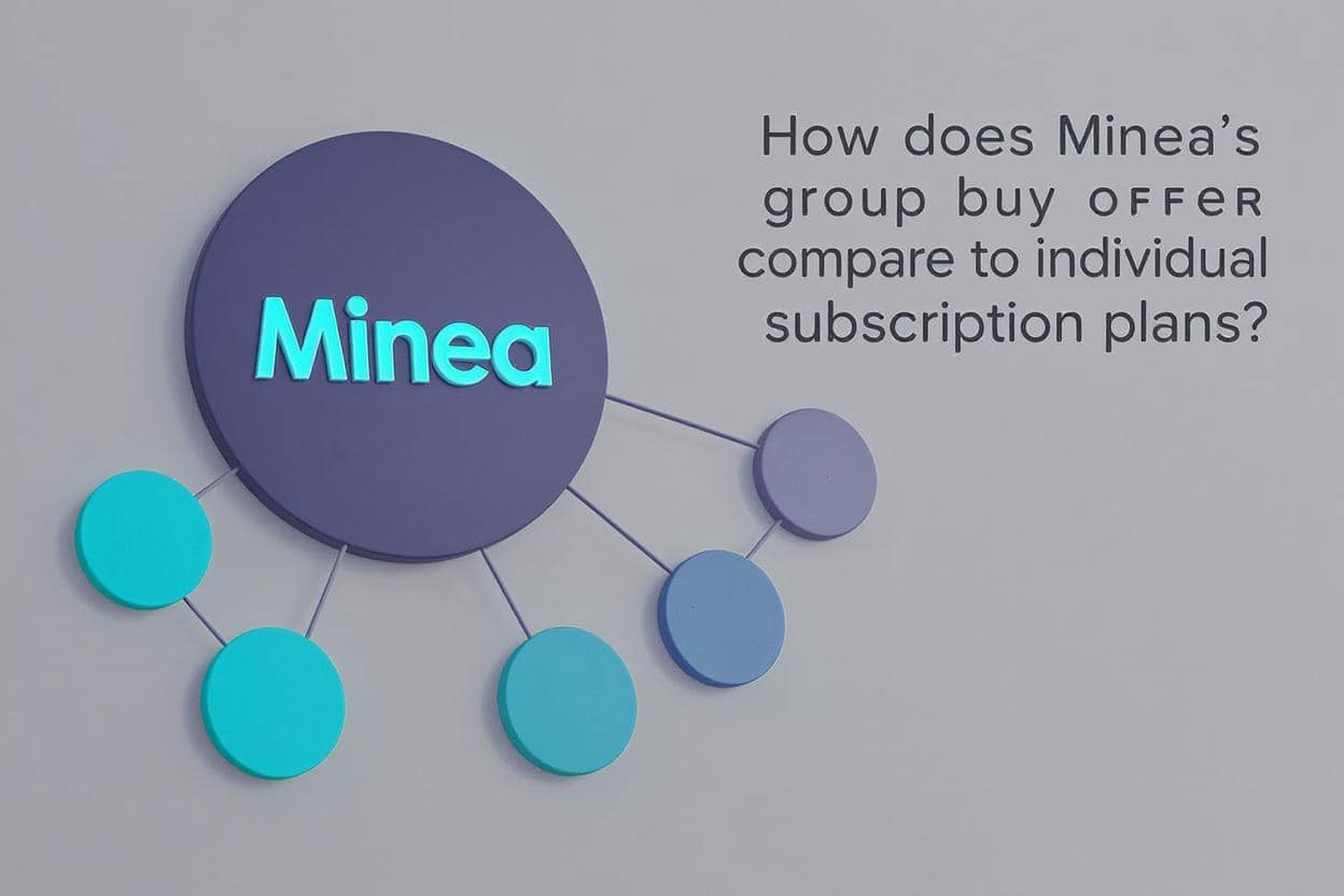 How does Minea group buy offer compare to individual subscription plans