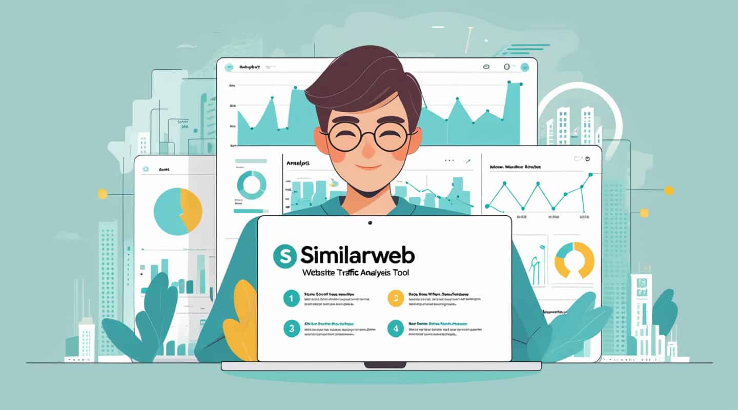 Dashboard view of how to use Similarweb for website traffic analysis