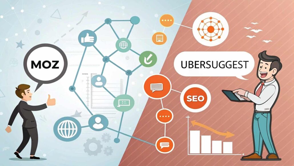 Moz vs Ubersuggest – 2026 comparison of SEO tools for keyword researc