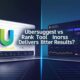 Comparison chart of Ubersuggest vs Ranktracker showing SEO features, keyword tools, pricing