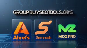 Which top SEO tools like Ahrefs, Semrush, and Moz Pro are available through groupbuyseotools org