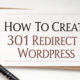 How to create a 301 redirect