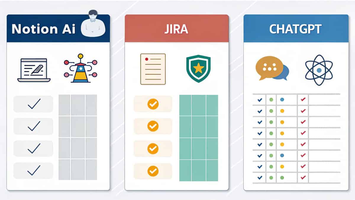 Notion AI vs. Jira vs chatgpt