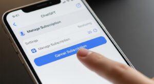 How to cancel chatgpt subscription on iphone