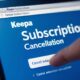 How to cancel keepa subscription?