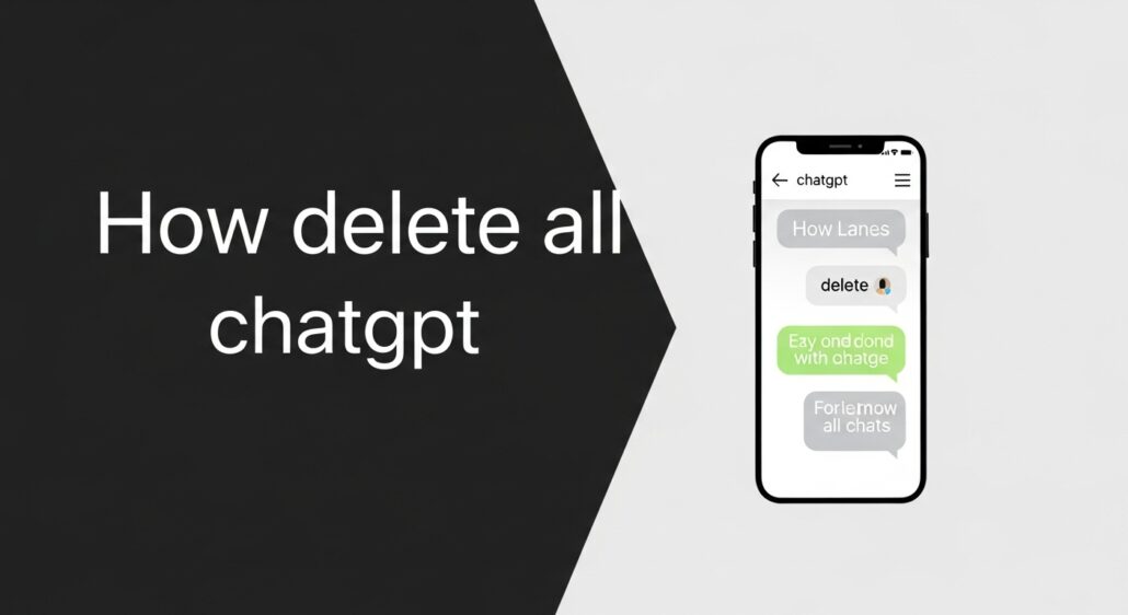 How to delete all chats in chatgpt