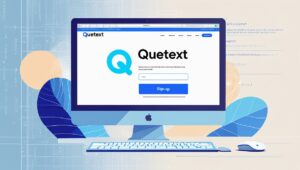 How to sign up in quetext