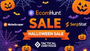 NicheScraper EcomHunt Serpstat Tactical Arbitrage IP Alert Group Buy Halloween Sale
