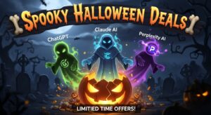 Spooky Halloween Deals ChatGPT Claude AI Perplexity AI