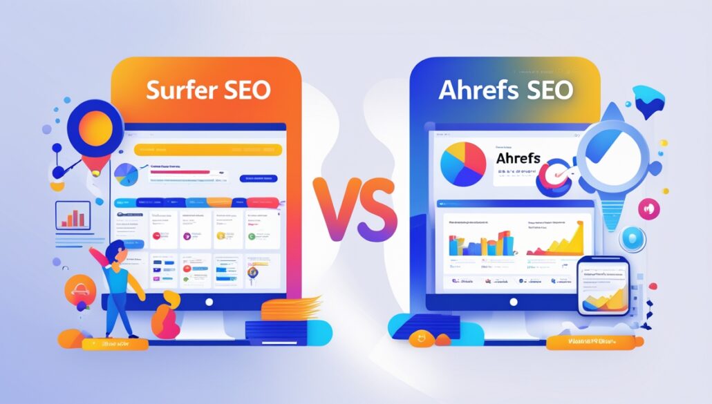 Surfer seo vs ahrefs enterprise seo comparison group tools net