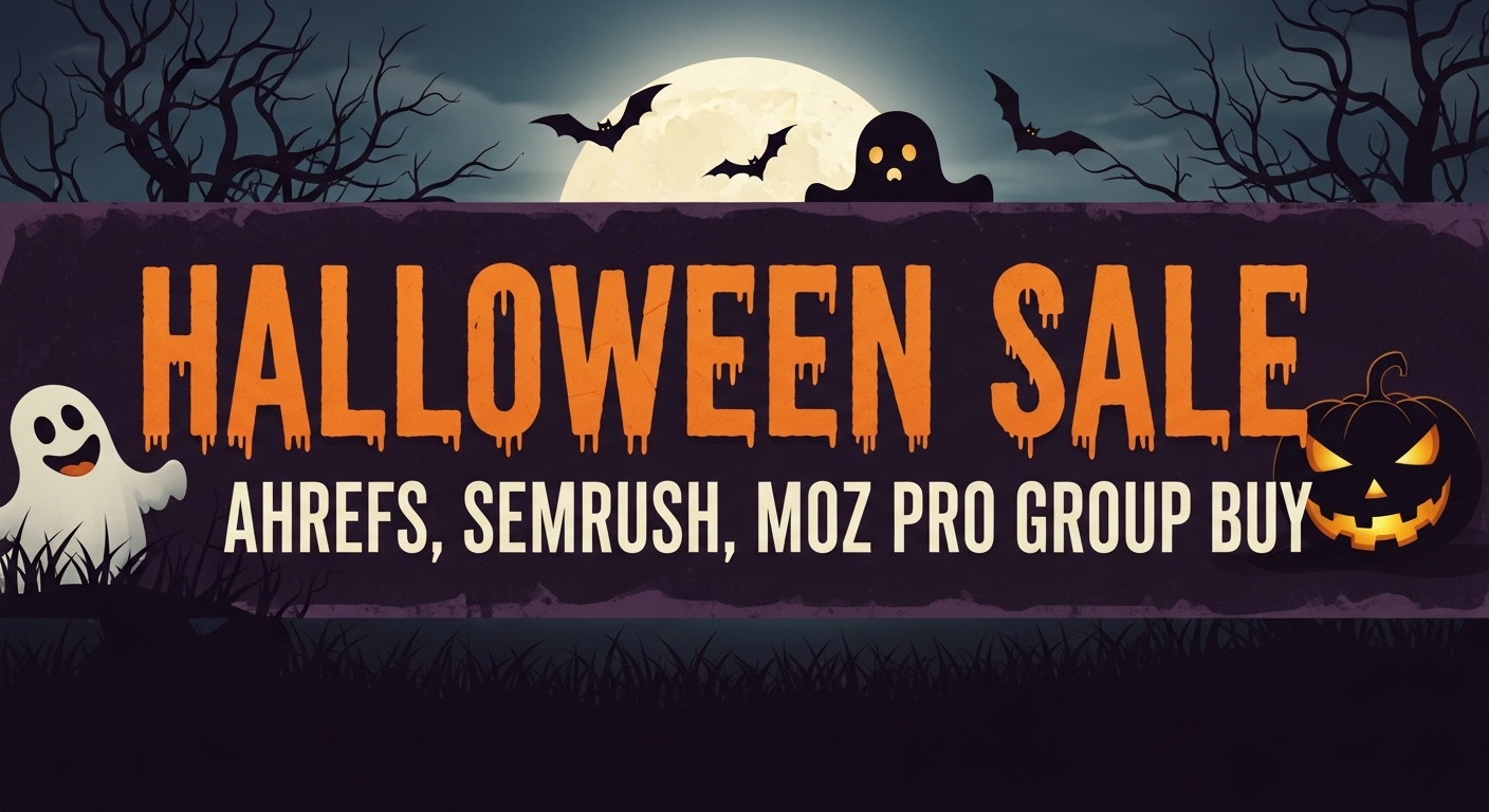 Halloween Sale Ahrefs Semrush Moz Pro Group Buy