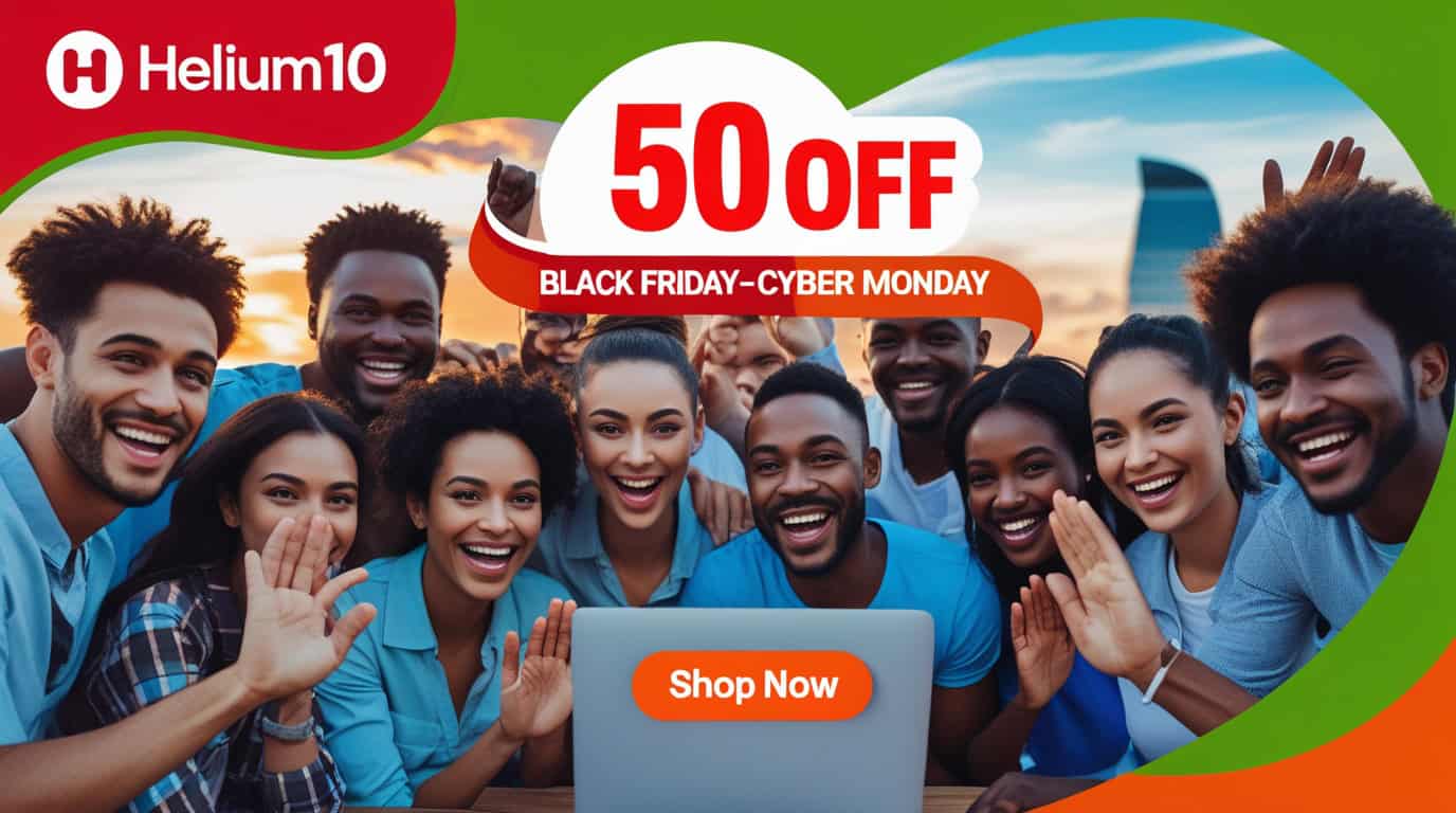 Helium10 Black Friday- Cyber Monday