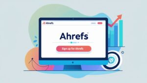 Sign up for ahrefs