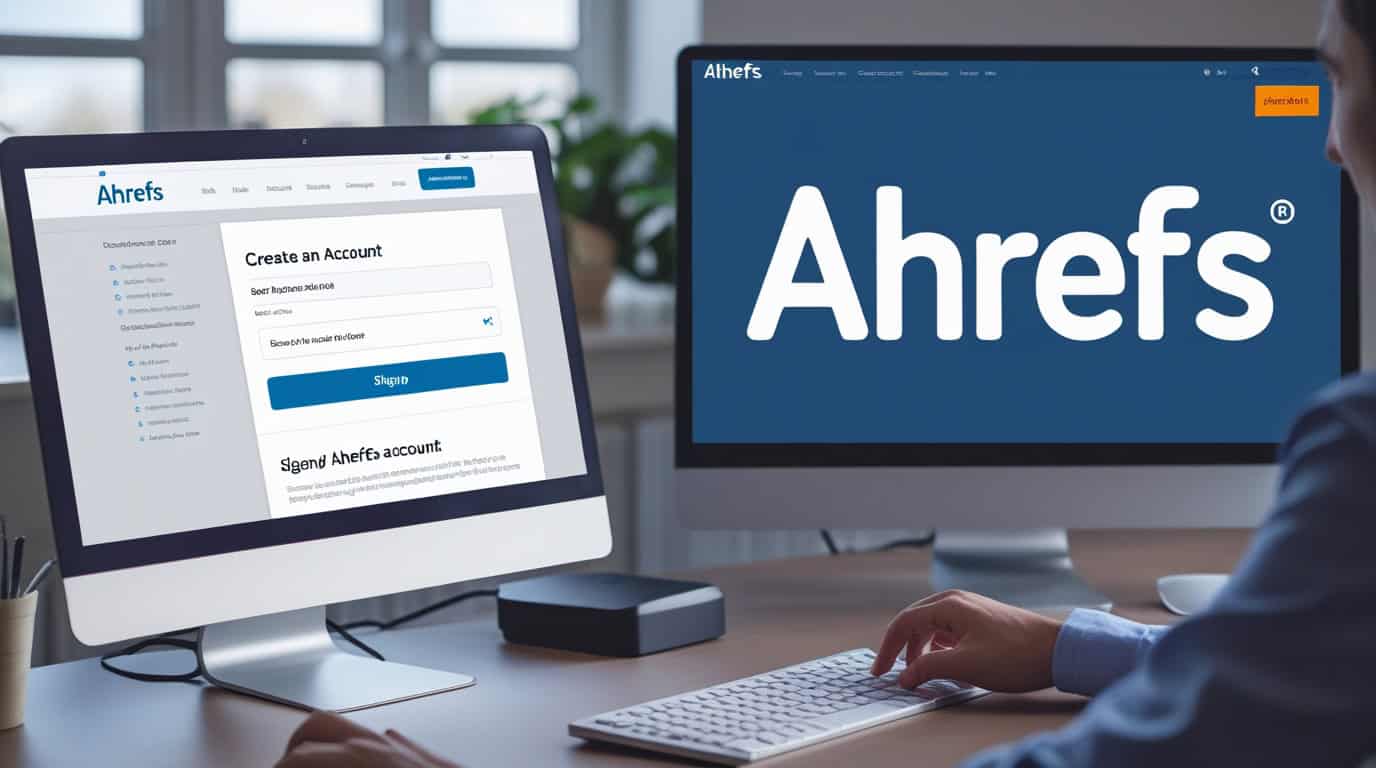 How to create account in ahrefs